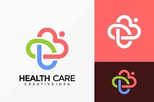 diseño de vector de logotipo médico de atención médica. emblema abstracto, concepto de diseños, logotipos, elemento de logotipo para plantilla.