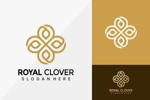 Luxury Beauty Clover Logo Design, Brand Identity logos vector, modern logo, Logo Designs Vector Illustration Template