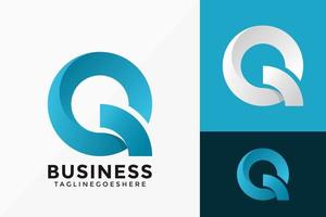 Diseño de vector de logotipo de empresa letra q. emblema abstracto, concepto de diseños, logotipos, elemento de logotipo para plantilla.