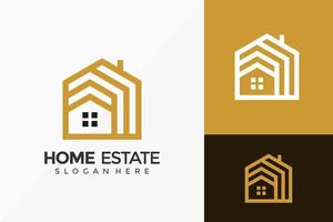 Building Home Estate Logo Design. Creative Idea logos designs Vector illustration template