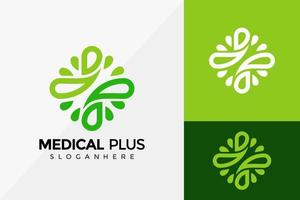 cuidado de la salud y diseño de logotipo médico plus, diseños de logotipos modernos plantilla de ilustración vectorial vector