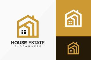 Building House Estate Logo Design. Creative Idea logos designs Vector illustration template