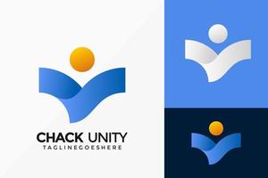 Check Unity Business Logo Vector Design. Abstract emblem, designs concept, logos, logotype element for template.