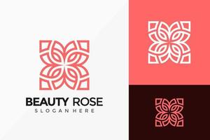 Beauty Rose flower Creative Logo Design. Modern Idea logos designs Vector illustration template