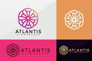 Boutique Flower business logo vector, Brand Identity Logos design, modern logo, Logo Designs Vector Illustration Template