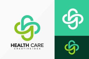 diseño de vector de logotipo de cruz de atención médica. emblema abstracto, concepto de diseños, logotipos, elemento de logotipo para plantilla.