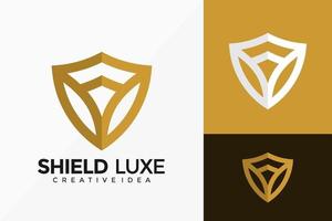 Luxury Shield Guard Logo Vector Design. Abstract emblem, designs concept, logos, logotype element for template.