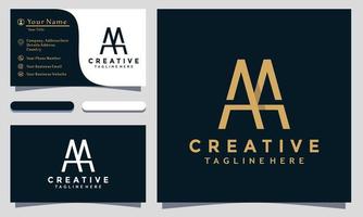 Modern creative A Logo Design and template. A AA icon initials based Monogram and Letters in vector