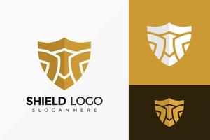 Shield Home Protect Logo Design. Modern Idea logos designs Vector illustration template