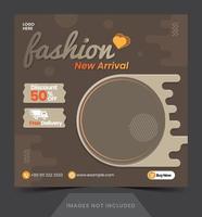 social media post feed and story template fashion woman layout banner or flyer for social media post vector