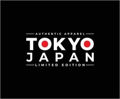 diseño de camiseta de vector de tipografía de tokio japón
