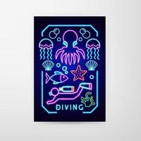 Diving Neon Flyer