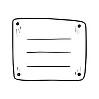 Bullet journal hand drawn note element. vector