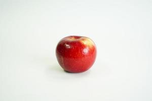 fresh red apple. organic fruits and vegetables photo