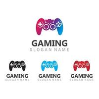 Joystick Game controller logo template joystick icon Vector Image