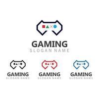 Joystick Game controller logo template joystick icon Vector Image