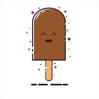 Ice Cream graphic design ilustration with mbe style vector