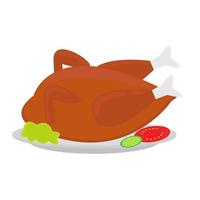 Roast Chicken graphic design vector ilustration. It is suitable for business or food menu