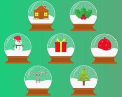 diseño gráfico snowglobe. diseño vectorial. vector