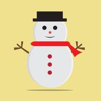 Snowman graphic design vector ilustration