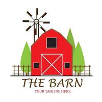 Barn graphic design vector. Barn logo. vector