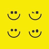 icono de sonrisa, sonrisa, diseño de logotipo vectorial, emoticonos felices, diseño divertido y felicidad de emoji vectorial