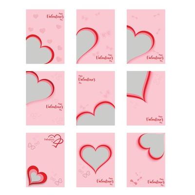 valentine day red and pink post design part two