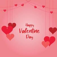 valentine day red and pink post design part twenty one vector