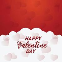 valentine day red and pink post design part thirty three vector