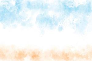 beautiful watercolor beach seascape abstract background vector