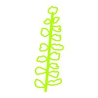 Abstract line art flower vector
