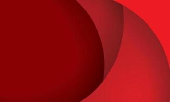 Red paper layer abstract background. Paper cut layered circle with space for text. vector