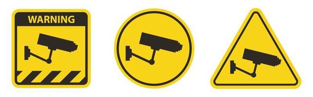 icono de video vigilancia cámara CCTV. vector