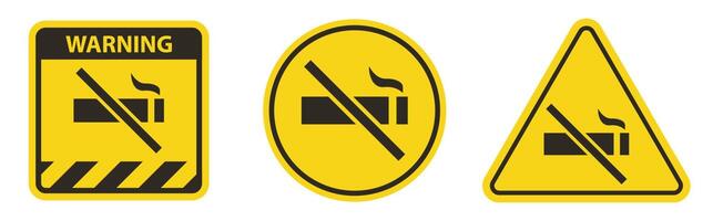 No smoking sign on white background vector