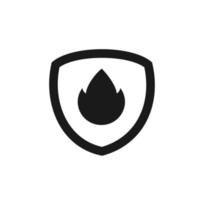 fire shield logo vector