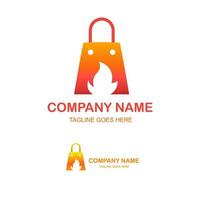 online shop logo icon vector
