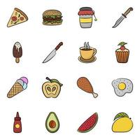 Trendy Food Concepts vector