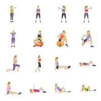 Routine Exercises Concepts vector