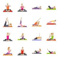 Fitness Exercises Concepts vector