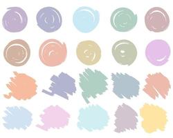 Paint stains set vector illustration