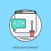 conceptos de desarrollo web vector