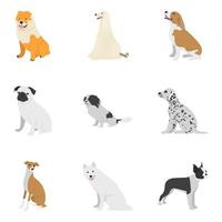 conceptos de perros de compañía vector