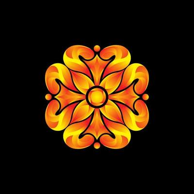 meditation logo template and symbol
