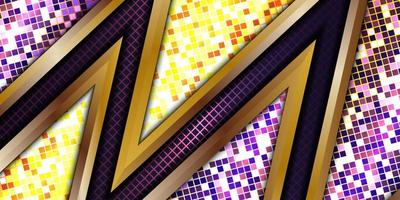 gold and purple geometric luxury vector background