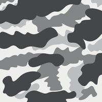 invierno nieve gris blanco campo de batalla patrón de camuflaje abstracto fondo militar adecuado para ropa estampada vector