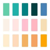 palette color trends 2022 design graphic. vector