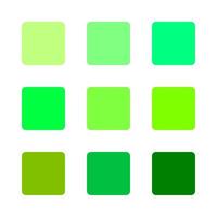 Tendencias de color verde 2022 diseño moderno. vector