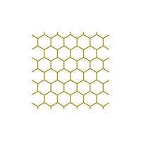 beehive design vector illustration. hexagon pattern.