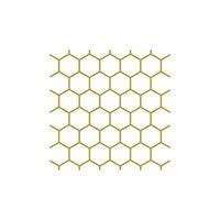 beehive design vector illustration. hexagon pattern.