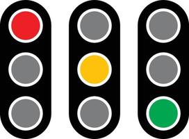 Traffic lights set vector